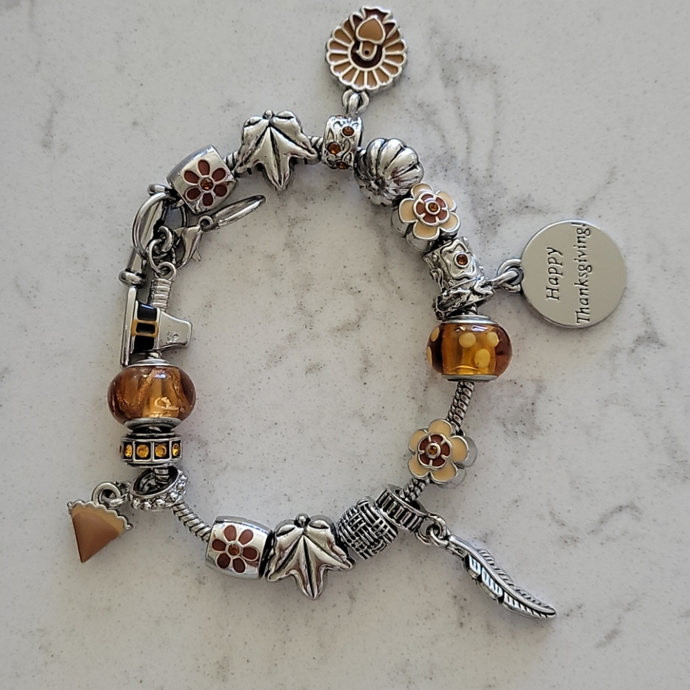 Thanksgiving Themed Charm Bracelet